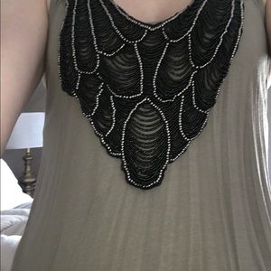 Tank top with attached beading!